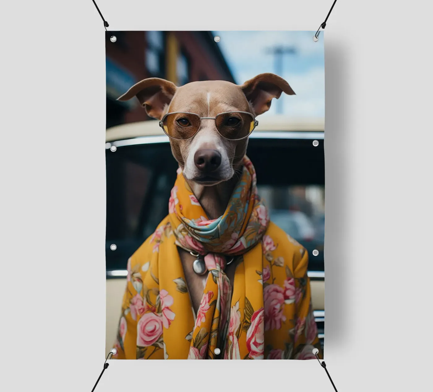 Jacques telo in pvc da Affiches Chien Originales – Dogland