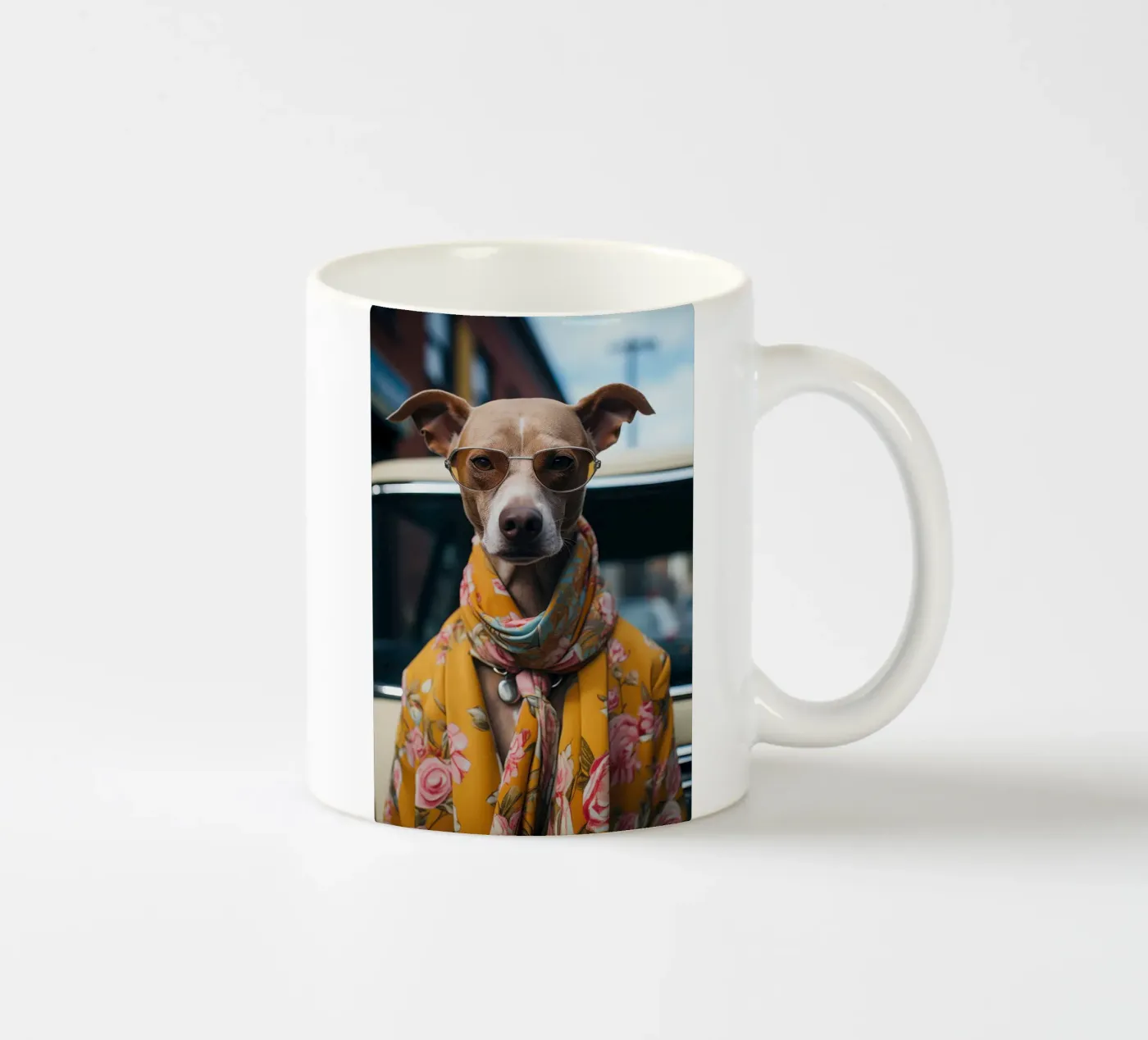 Jacques ceramic mug by Affiches Chien Originales – Dogland