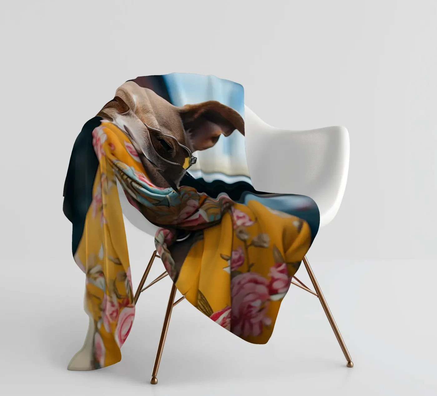 Jacques fleece blanket by Affiches Chien Originales – Dogland