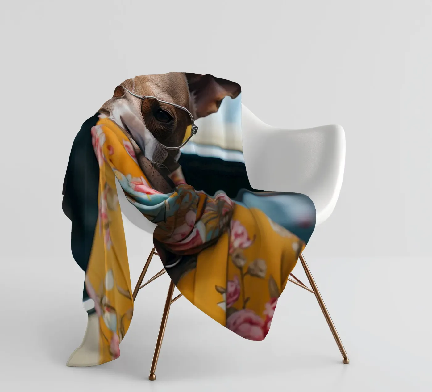 Jacques fleece blanket by Affiches Chien Originales – Dogland