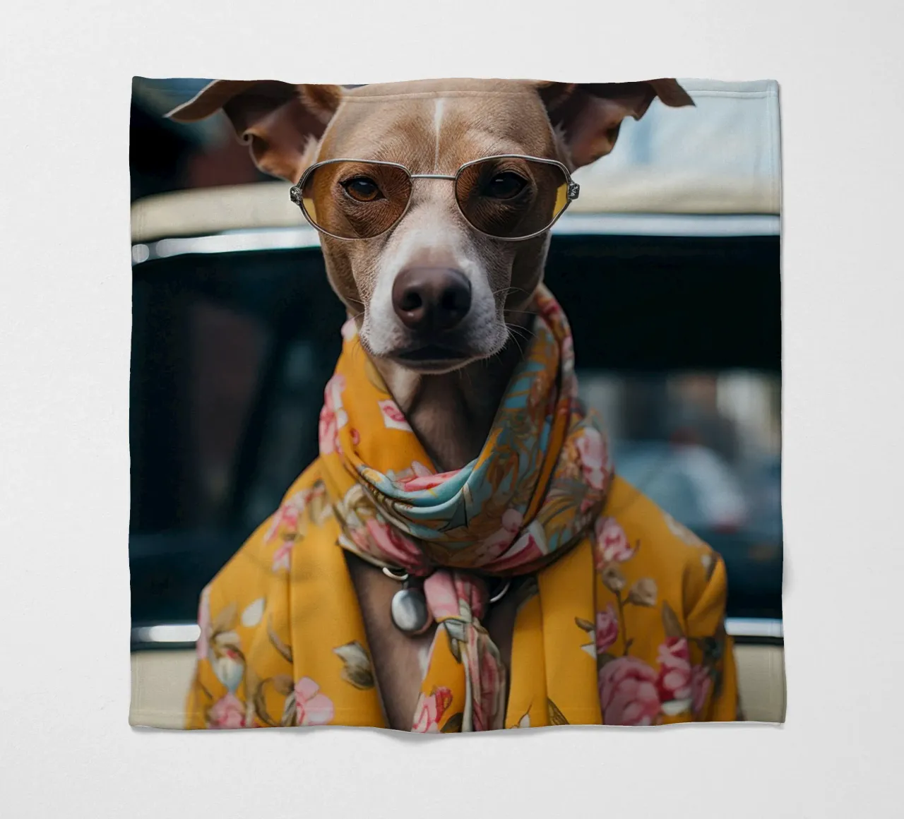 Jacques fleecedeken van Affiches Chien Originales – Dogland