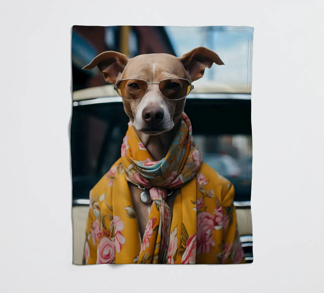 Jacques fleecedeken van Affiches Chien Originales – Dogland
