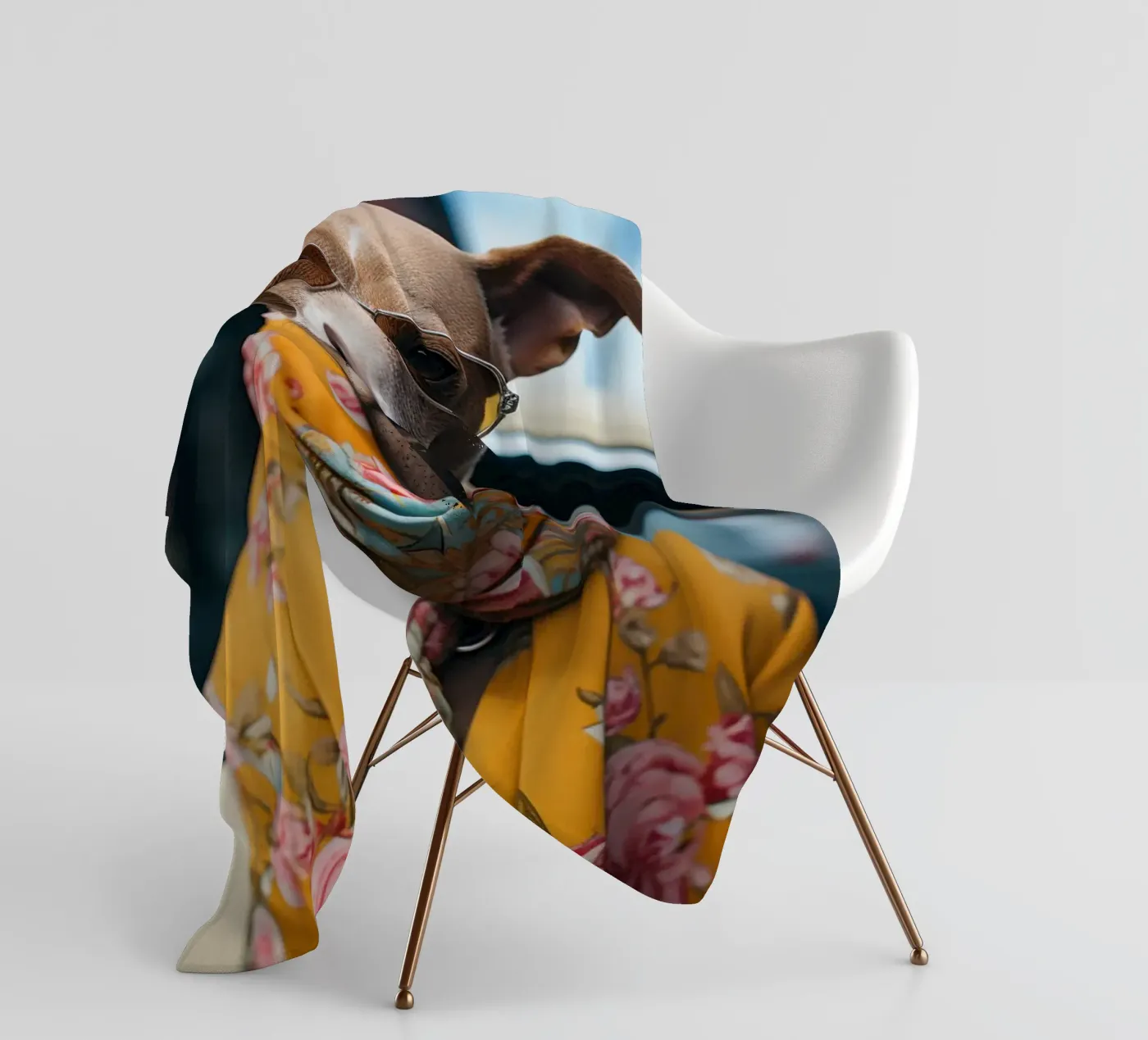 Jacques fleece blanket by Affiches Chien Originales – Dogland