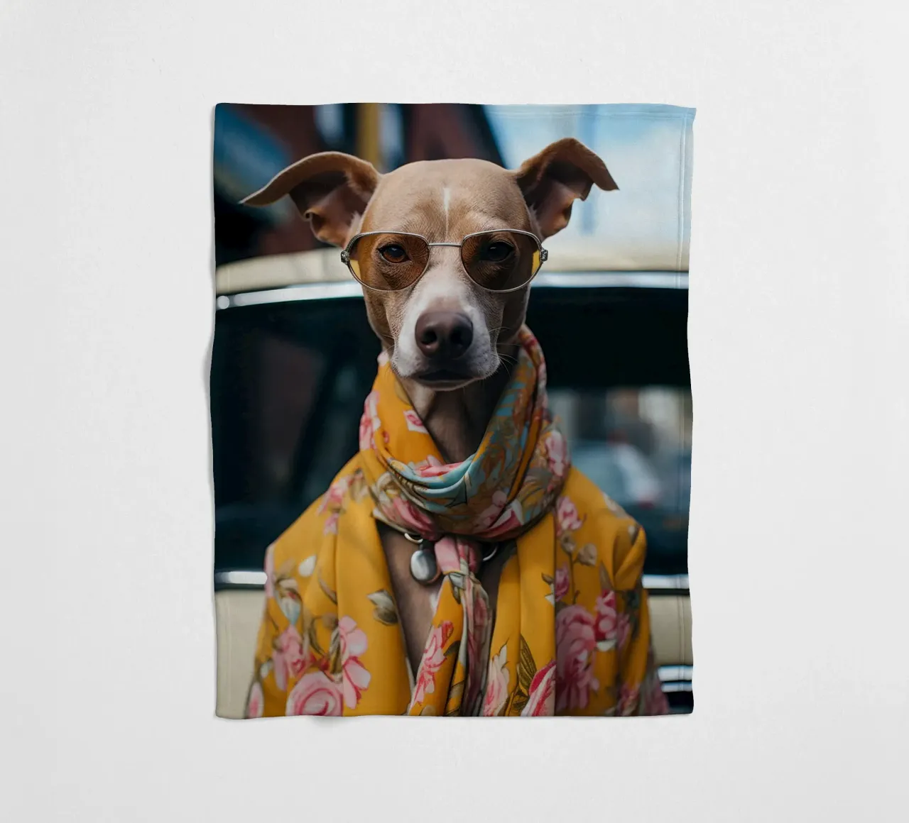 Jacques fleecedeken van Affiches Chien Originales – Dogland