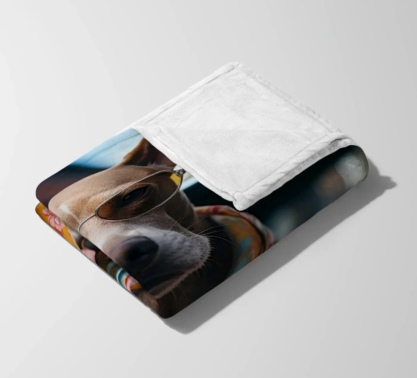 Jacques fleece blanket by Affiches Chien Originales – Dogland