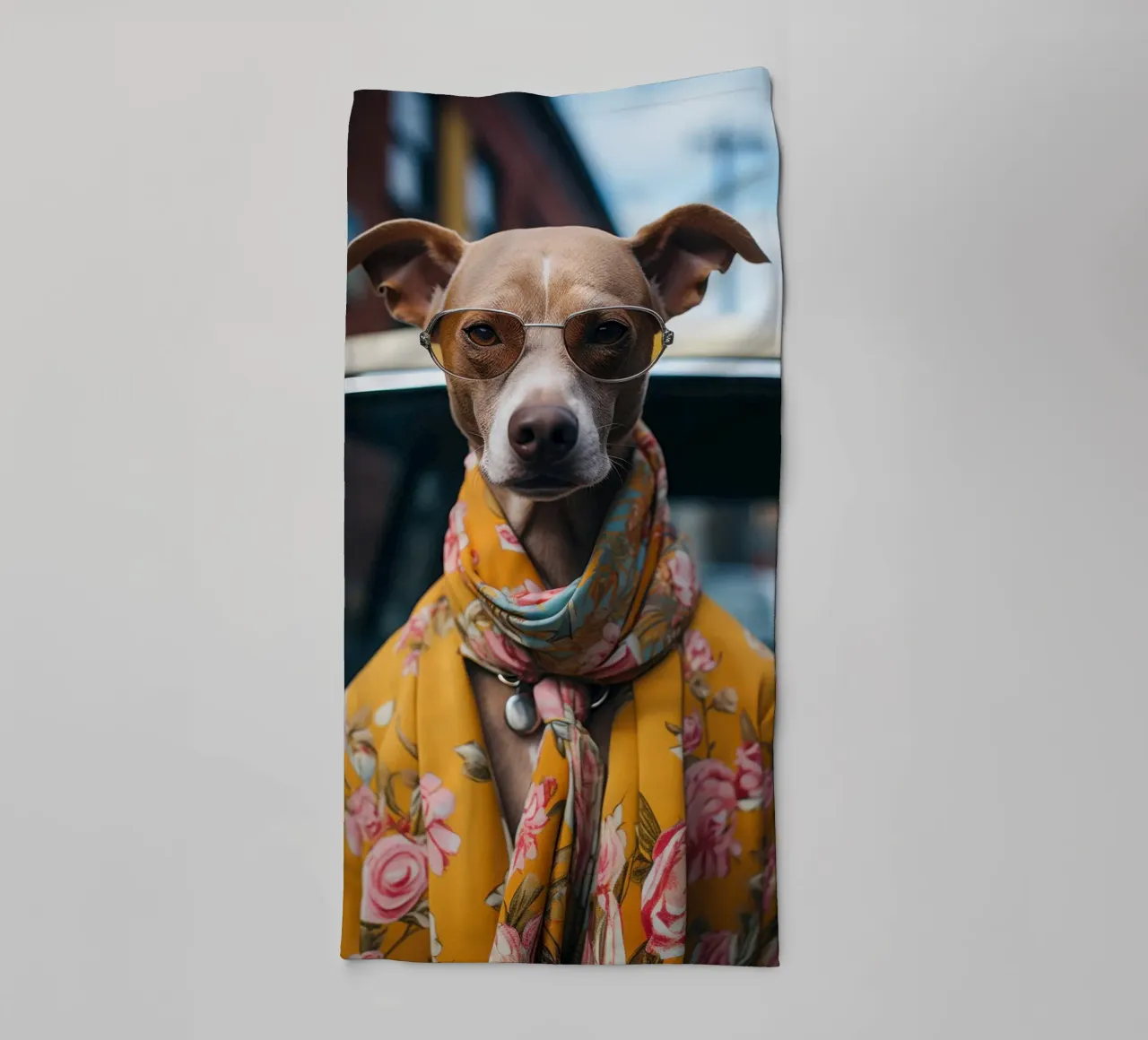 Jacques badhanddoek van Affiches Chien Originales – Dogland