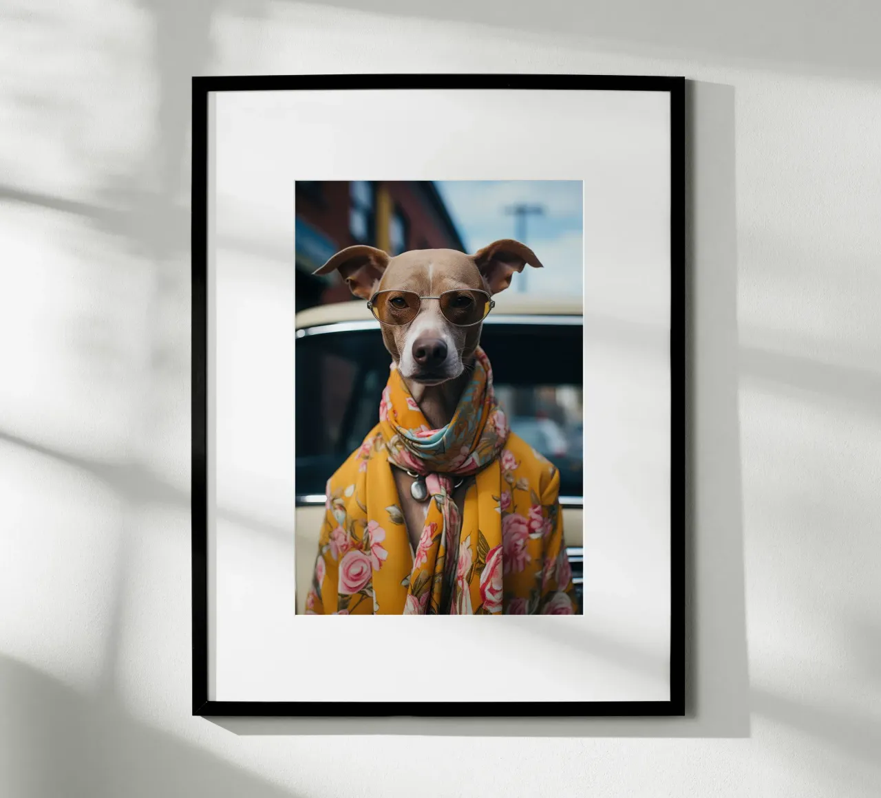 Jacques poster con telaio in plastica da Affiches Chien Originales – Dogland