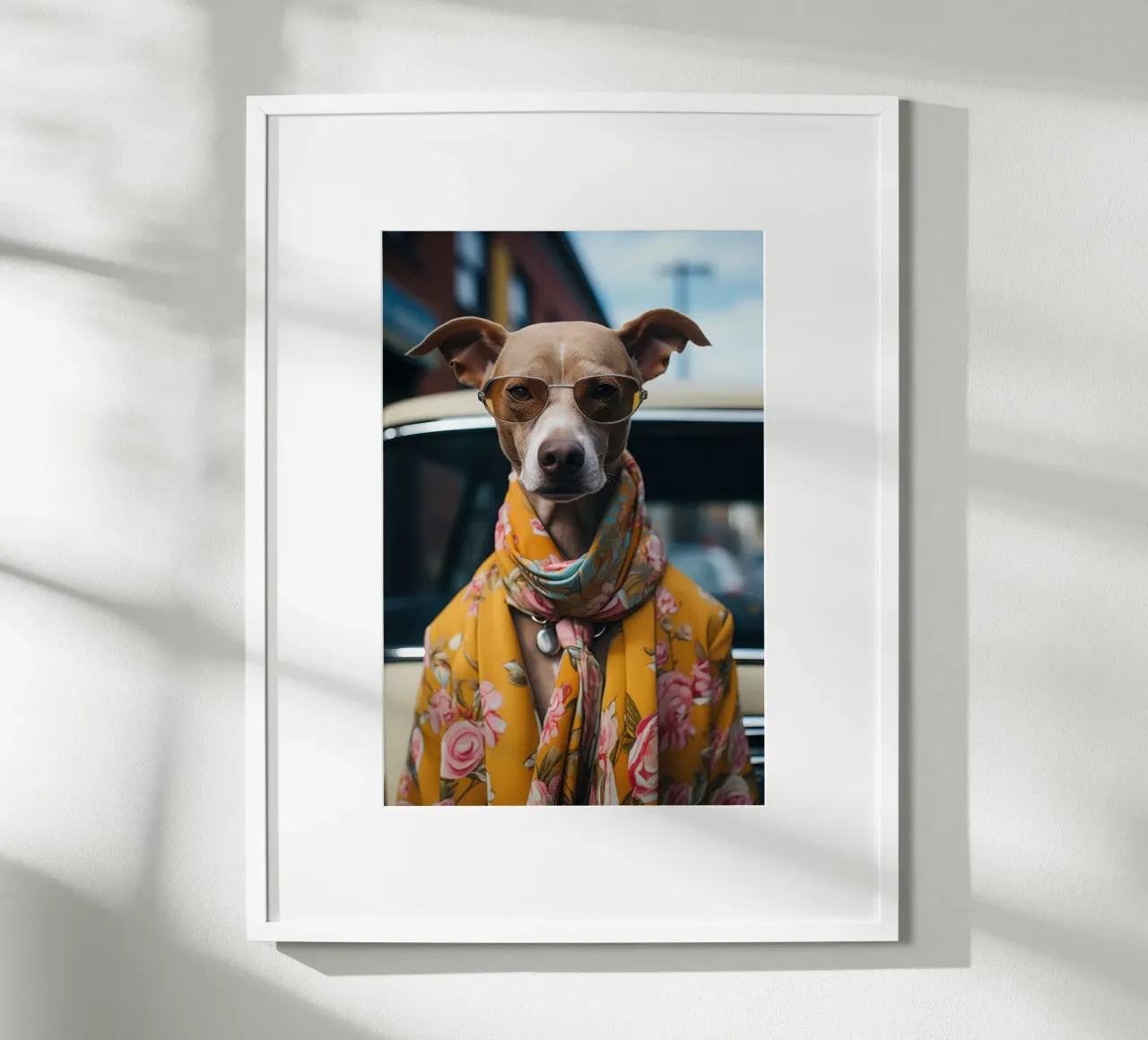 Jacques poster con telaio in plastica da Affiches Chien Originales – Dogland