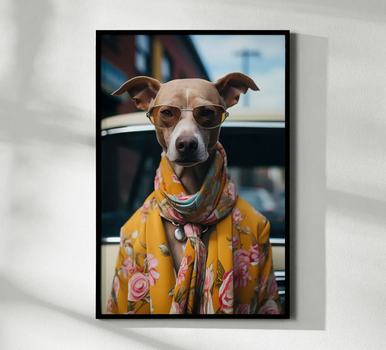 Jacques poster con telaio in plastica da Affiches Chien Originales – Dogland