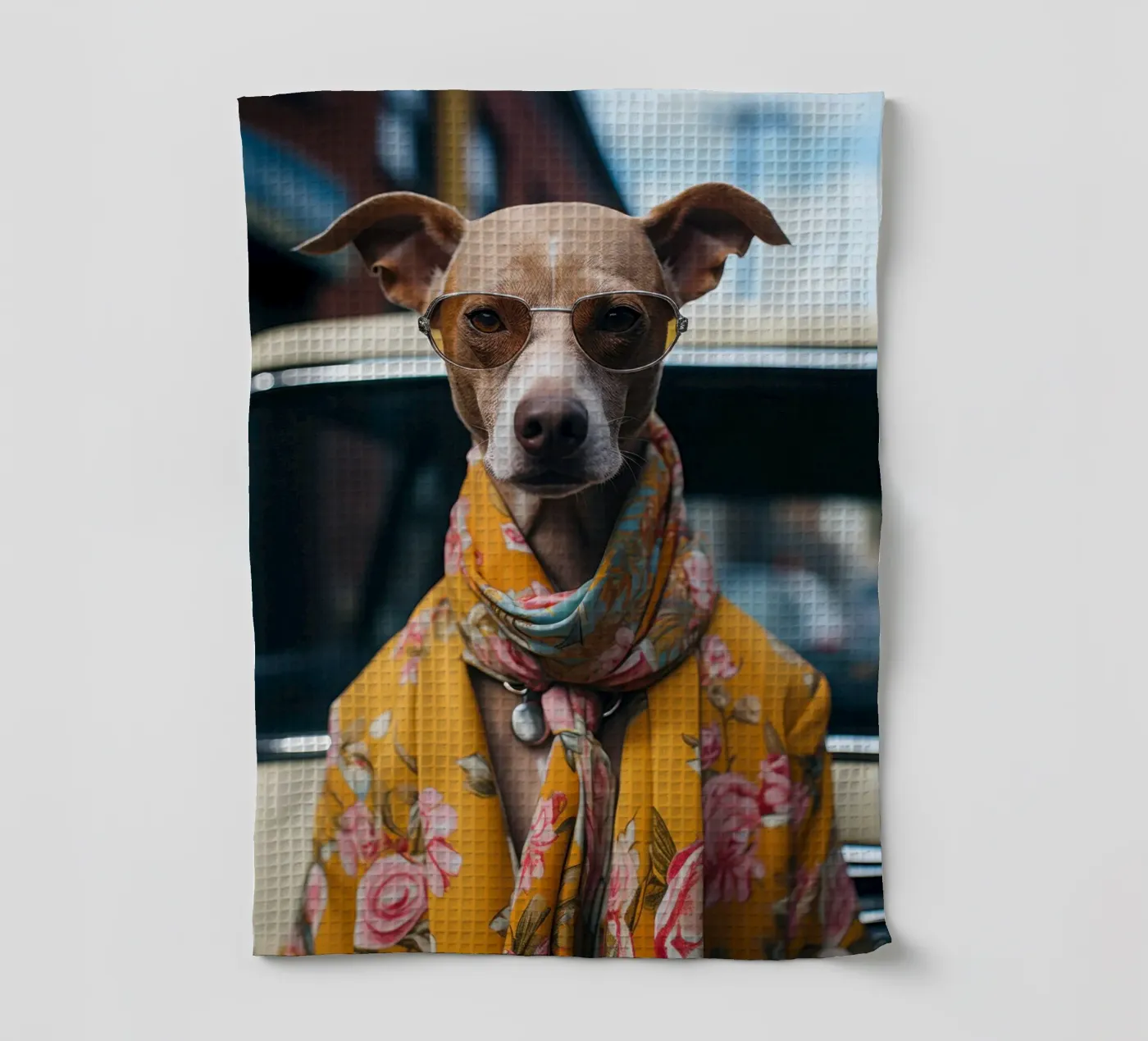 Jacques Geschirrtuch von Affiches Chien Originales – Dogland