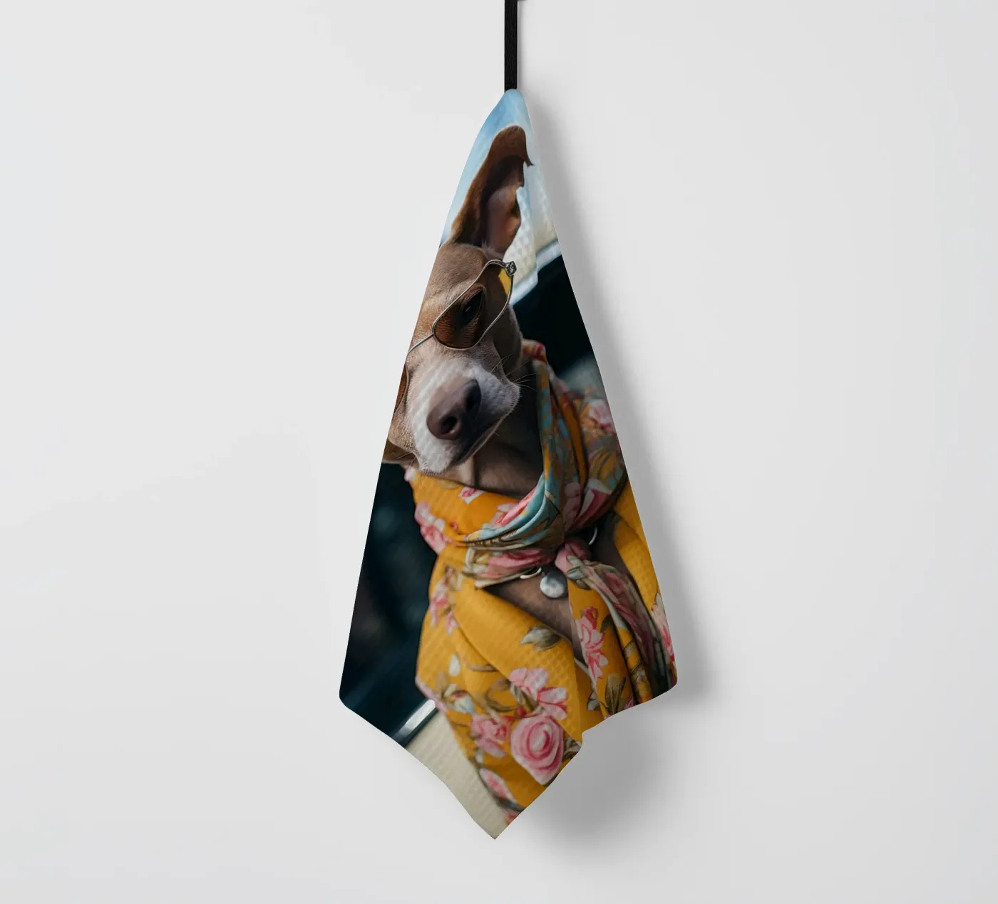 Jacques Geschirrtuch von Affiches Chien Originales – Dogland