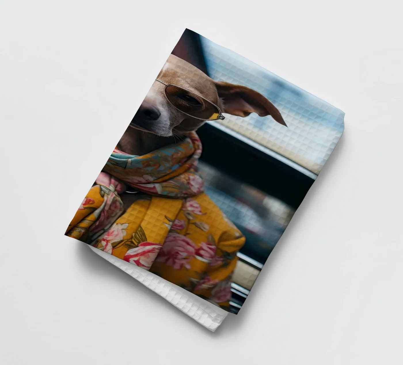 Jacques Geschirrtuch von Affiches Chien Originales – Dogland