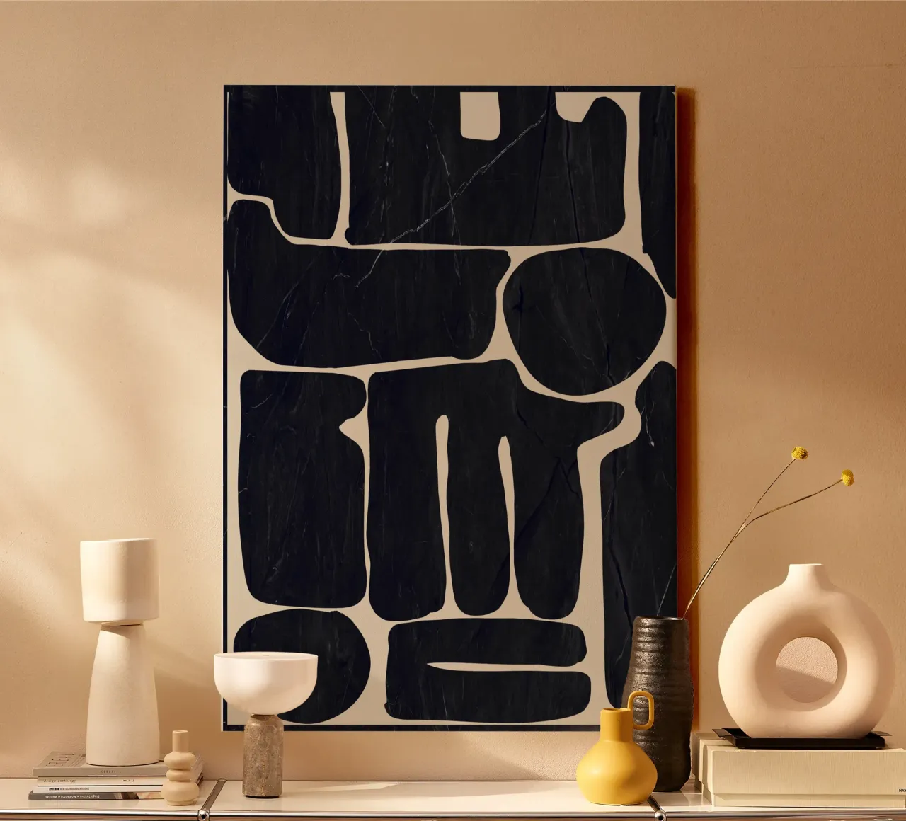 Modern Abstract Minimal Shapes 162 canvas by ThingDesign