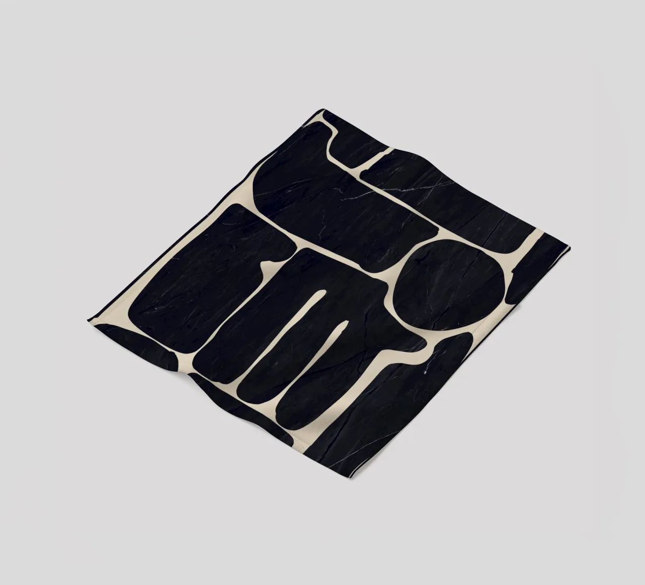 Modern Abstract Minimal Shapes 162 fleece blanket by ThingDesign