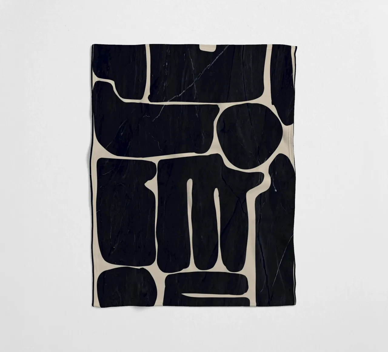 Modern Abstract Minimal Shapes 162 fleece blanket by ThingDesign