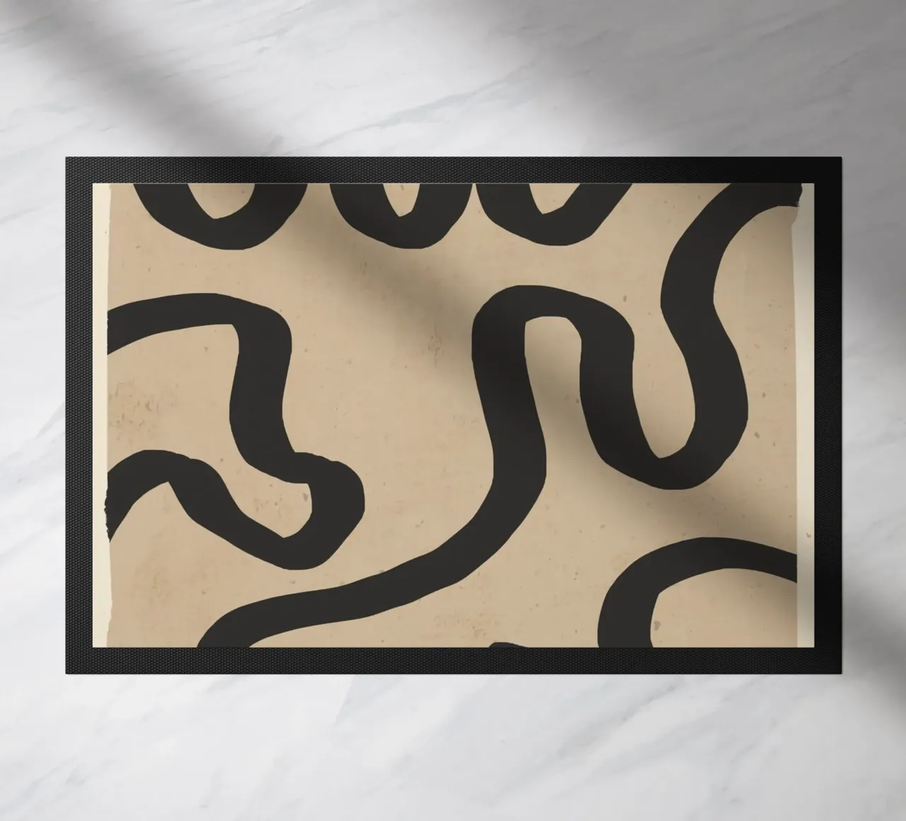 Abstract line art 173 doormat by ThingDesign