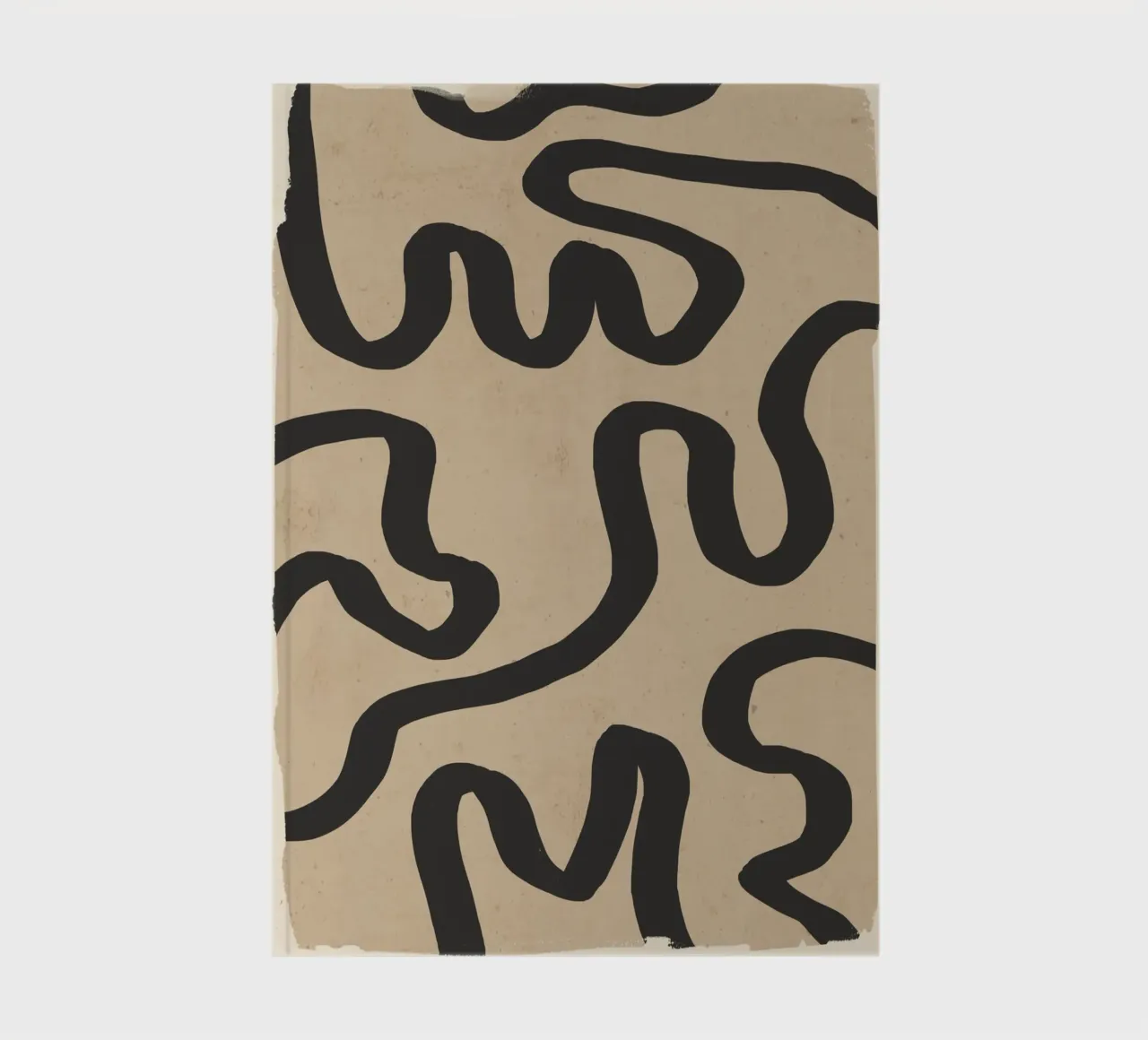 Abstract line art 173 notebook by ThingDesign