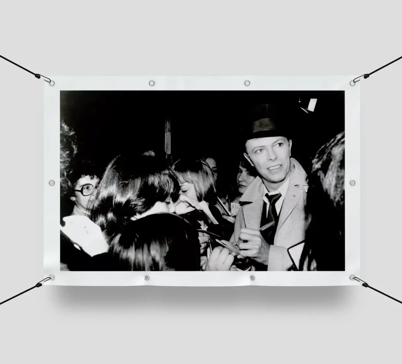 David Bowie telo in pvc da Gallery Print and Art Limited