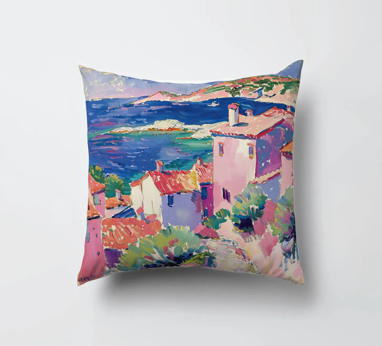 L'anima del sud a colori cuscino da Nikis Art Studio