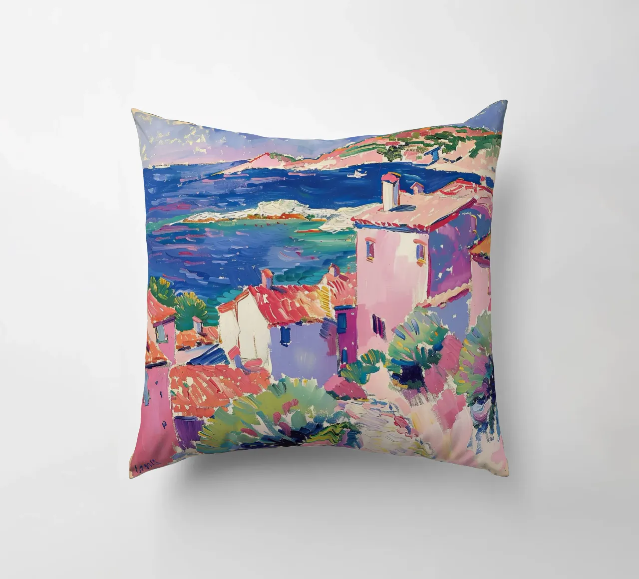 L'anima del sud a colori cuscino da Nikis Art Studio