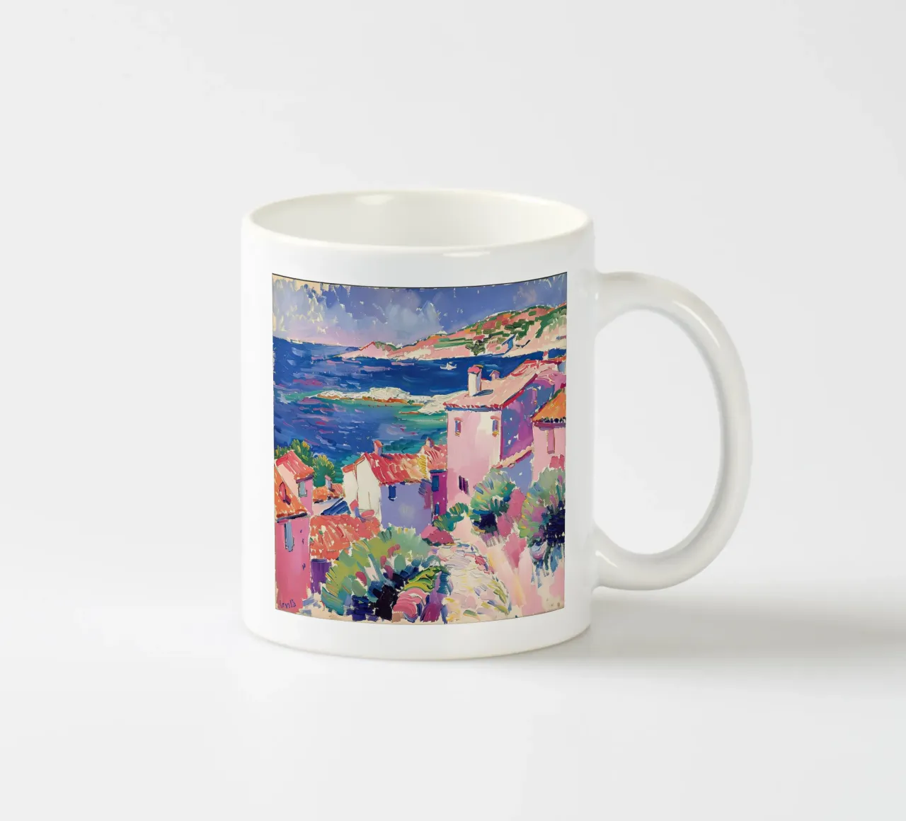 L'anima del sud a colori tazza in ceramica da Nikis Art Studio