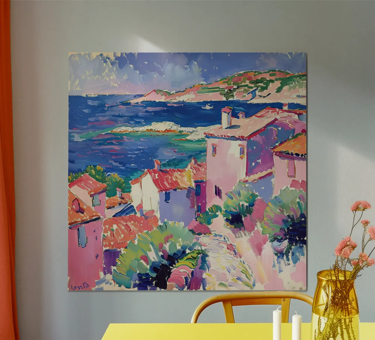 L'anima del sud a colori poster con telaio in legno da Nikis Art Studio