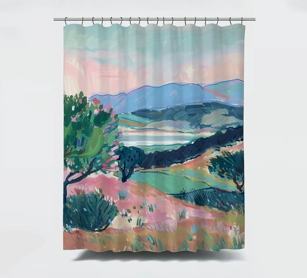 Orizzonti di libertà tenda da doccia da Nikis Art Studio