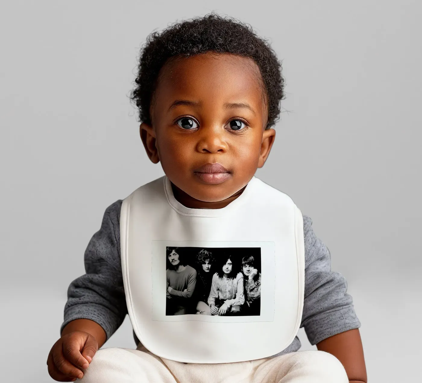 Led Zeppelin baby slabbetje van Gallery Print and Art Limited