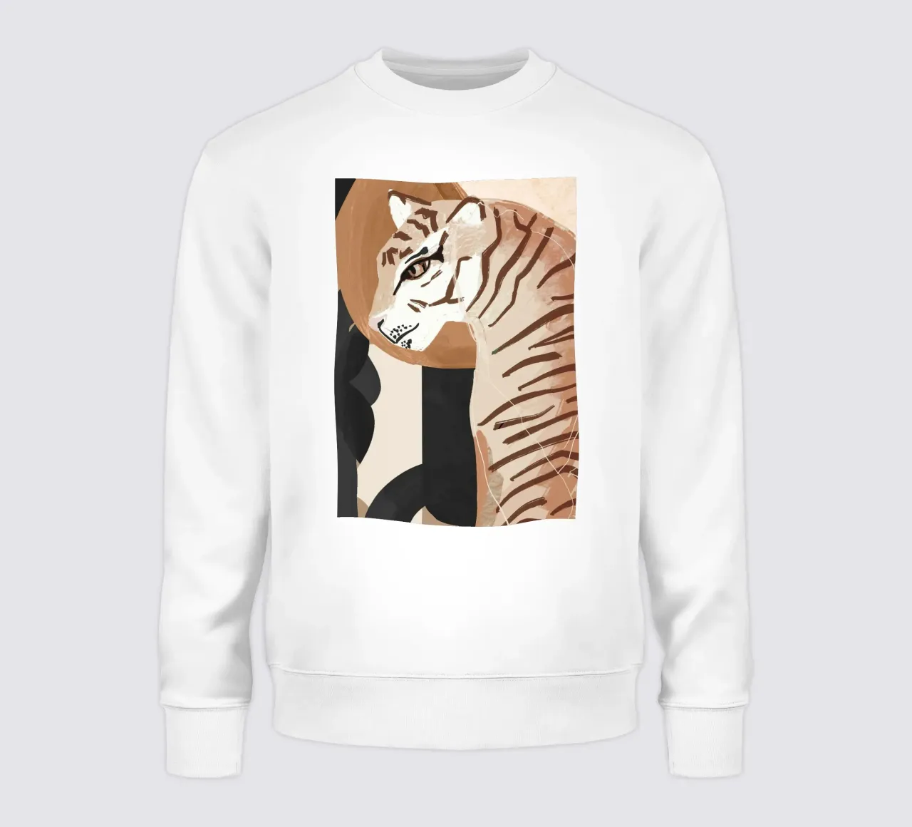 Tigre d'arte astratta felpa da ThingDesign