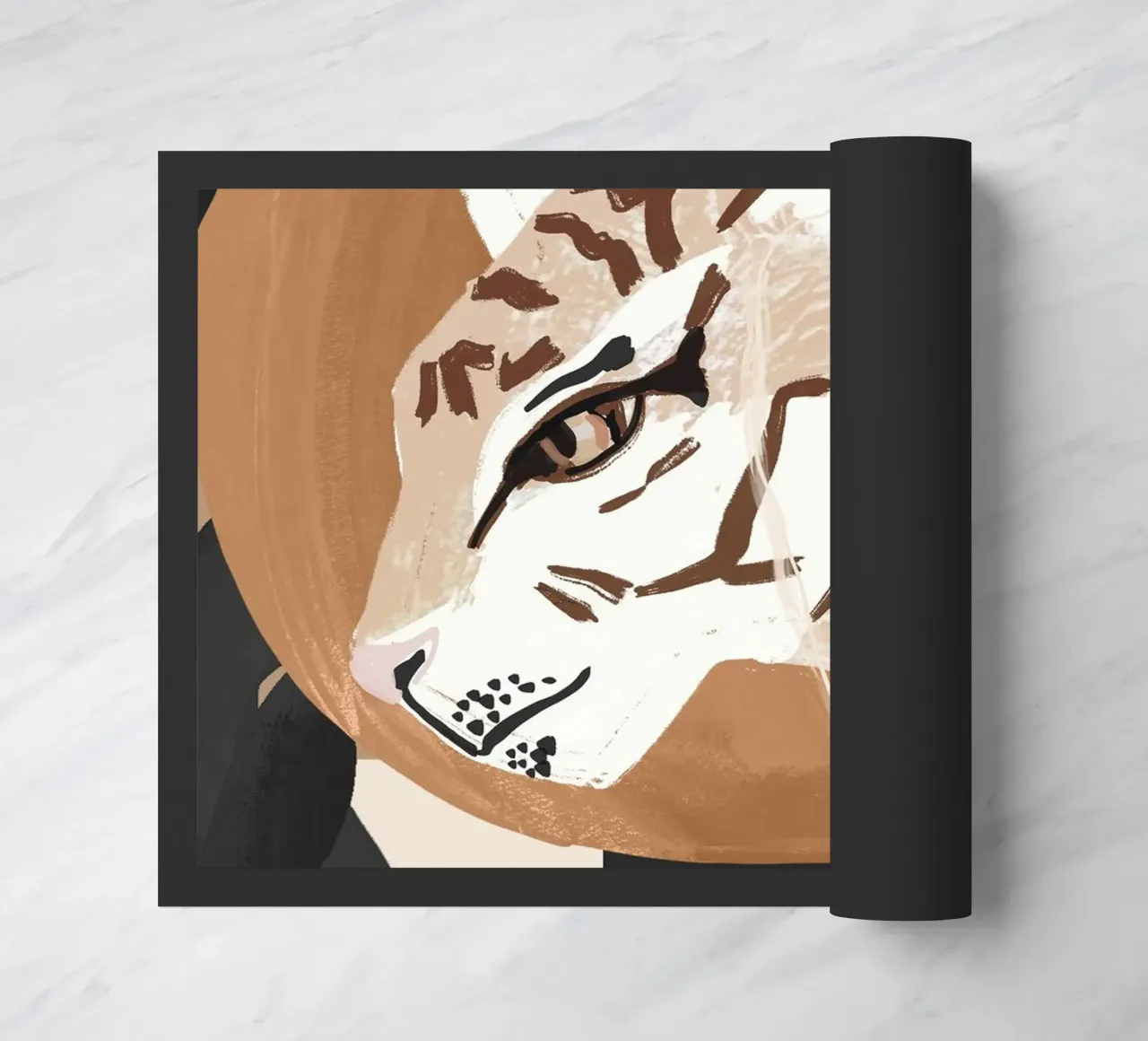 Tigre d'arte astratta zerbino da ThingDesign