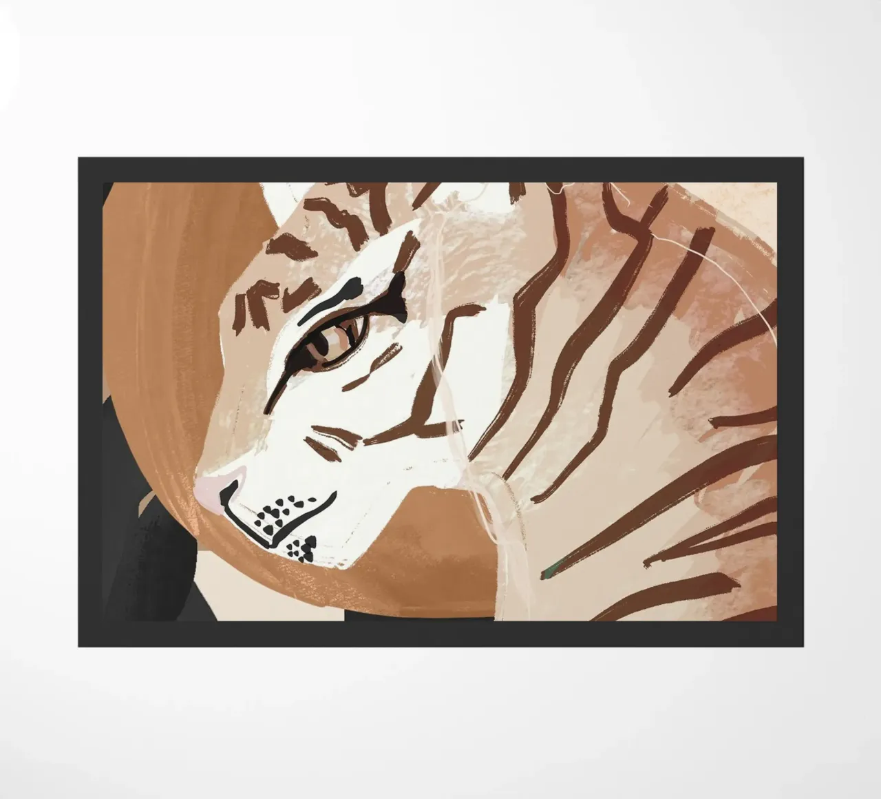 Tigre d'arte astratta zerbino da ThingDesign