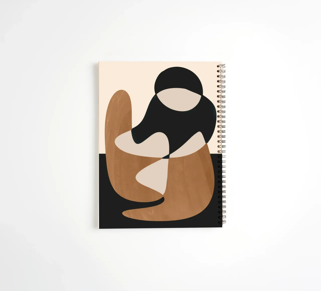 Abstract Figure 3 spiral notebook by ThingDesign