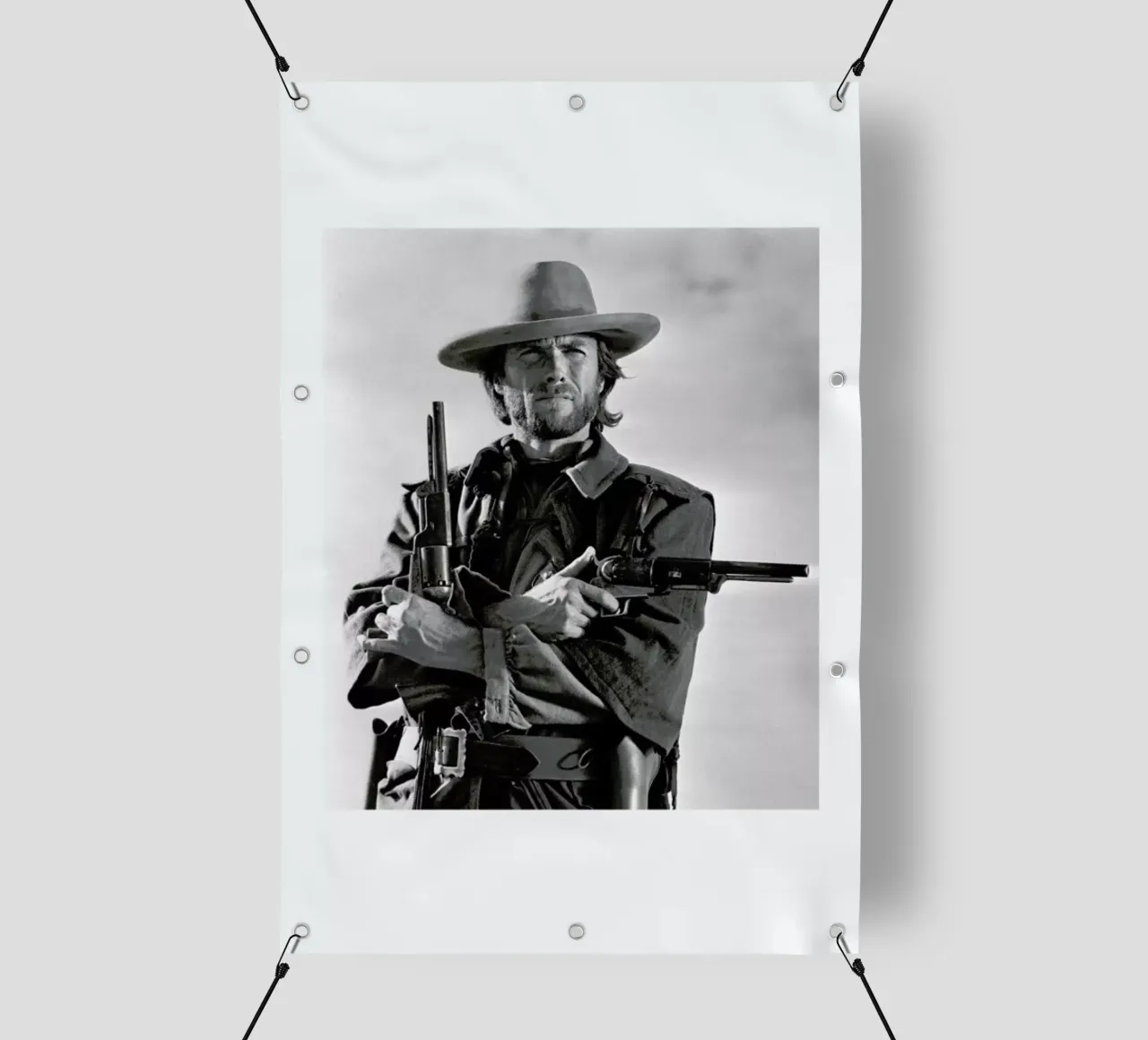 Clint Eastwood in The Outlaw Josey Wales, 1975 telo in pvc da Gallery Print and Art Limited