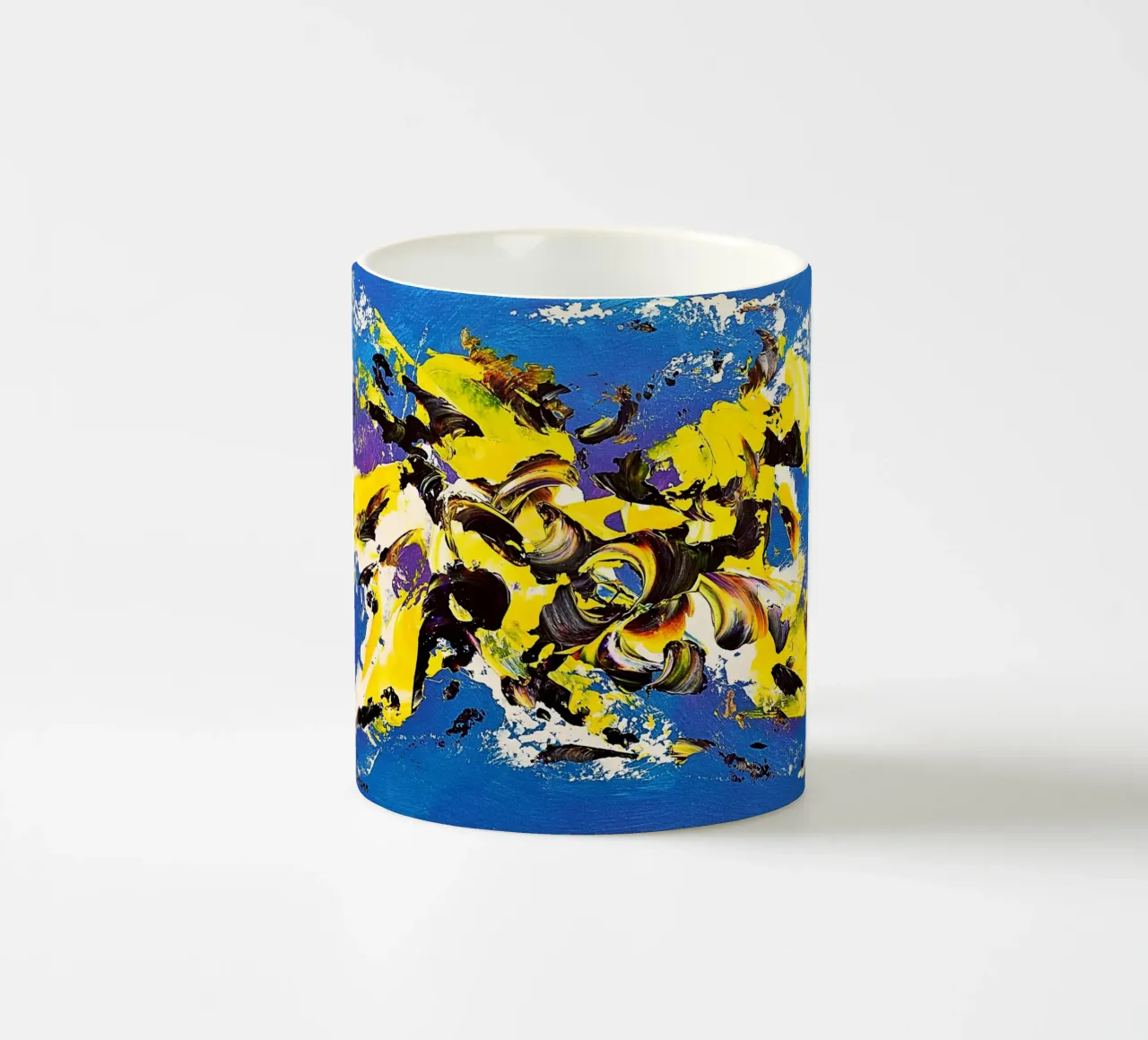 IDEAL GIFT 69 tazza in ceramica da Thierry Vobmann Abstract painting