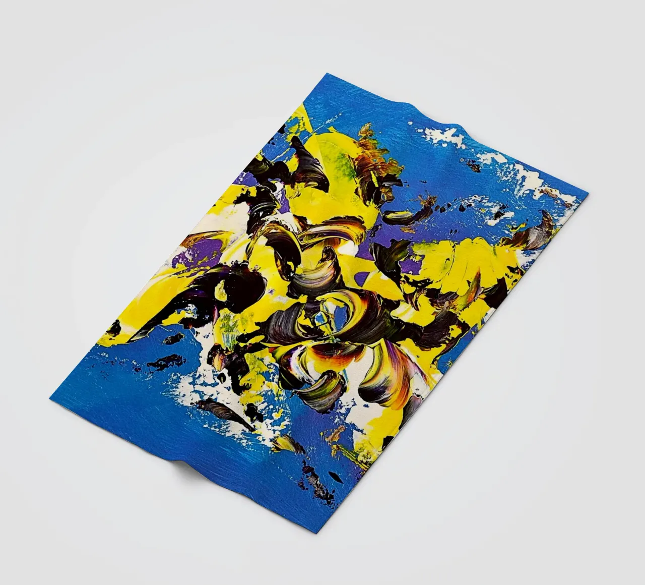 IDEAL GIFT 69 coperta in pile da Thierry Vobmann Abstract painting