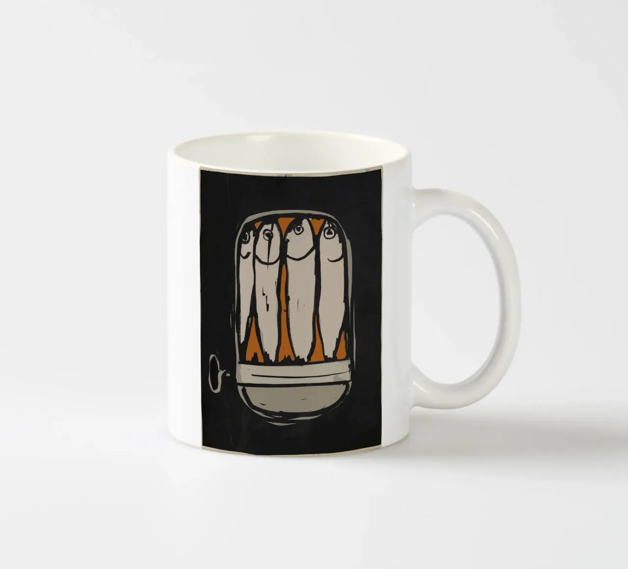 Sardines tazza in ceramica da ThingDesign