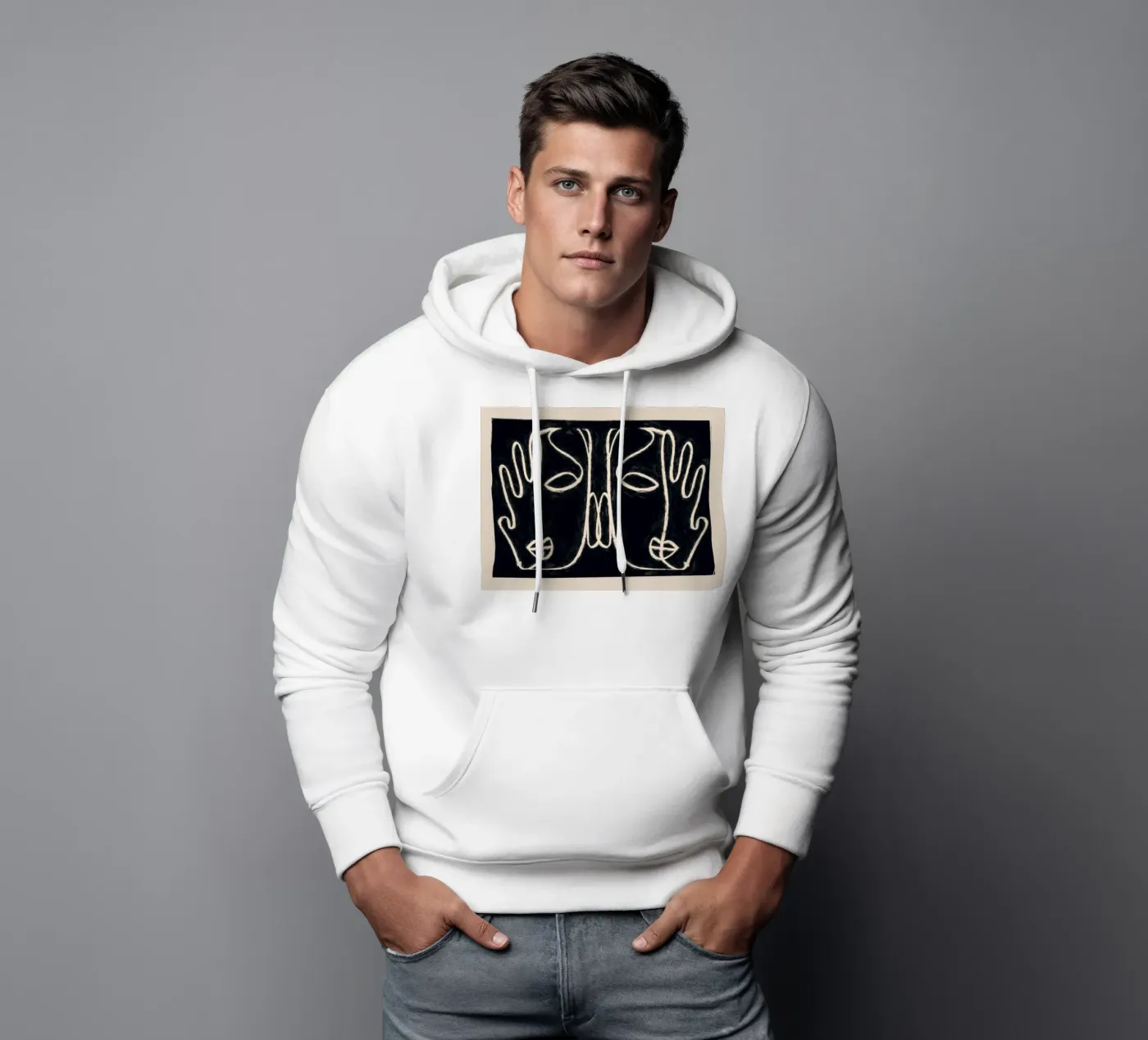 Two Faces hoodie by ThingDesign