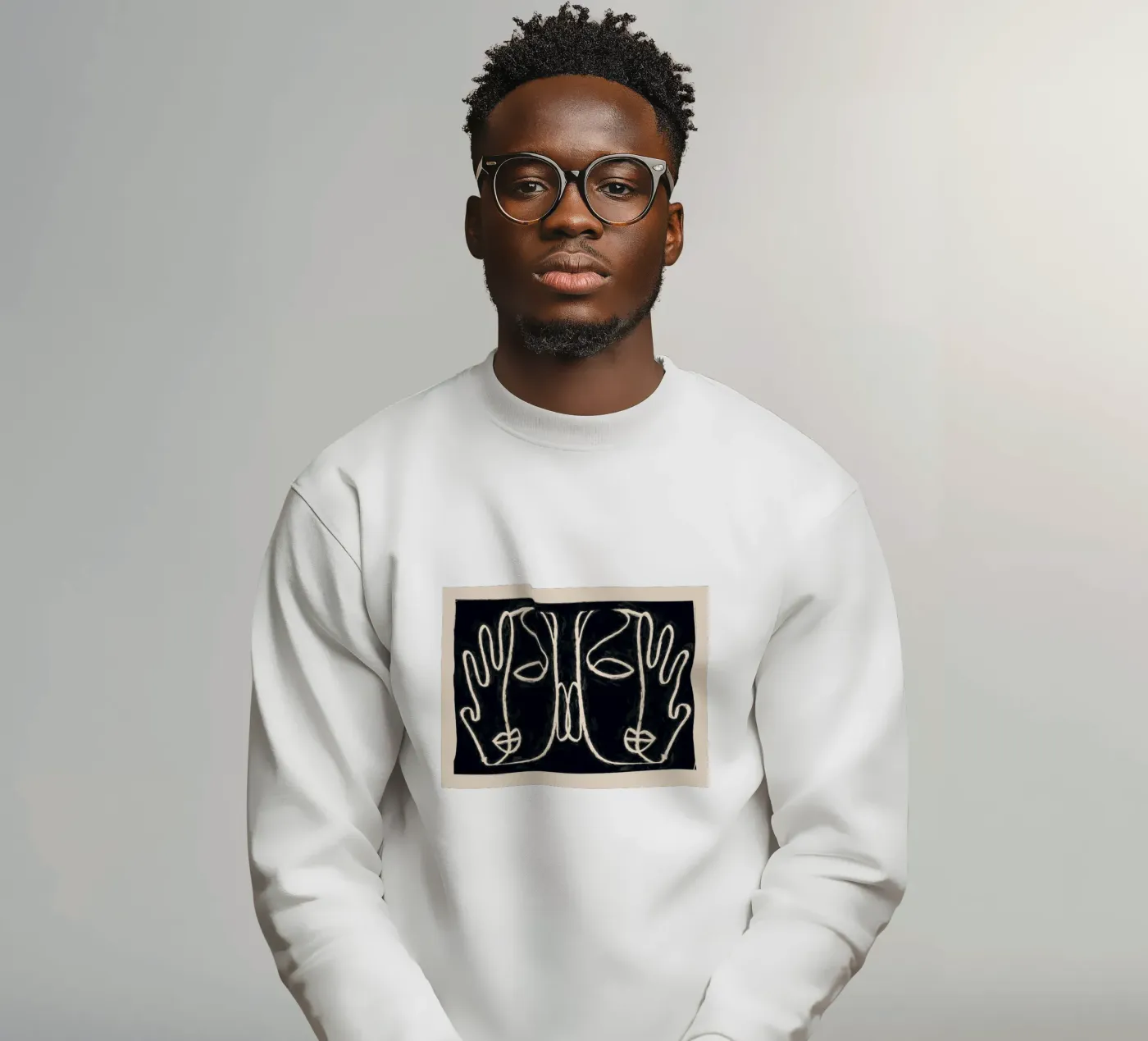 Two Faces sweatshirt by ThingDesign