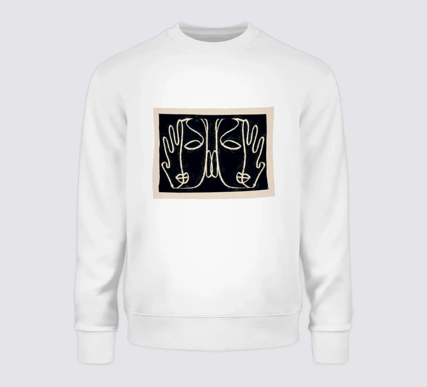 Two Faces sweatshirt by ThingDesign