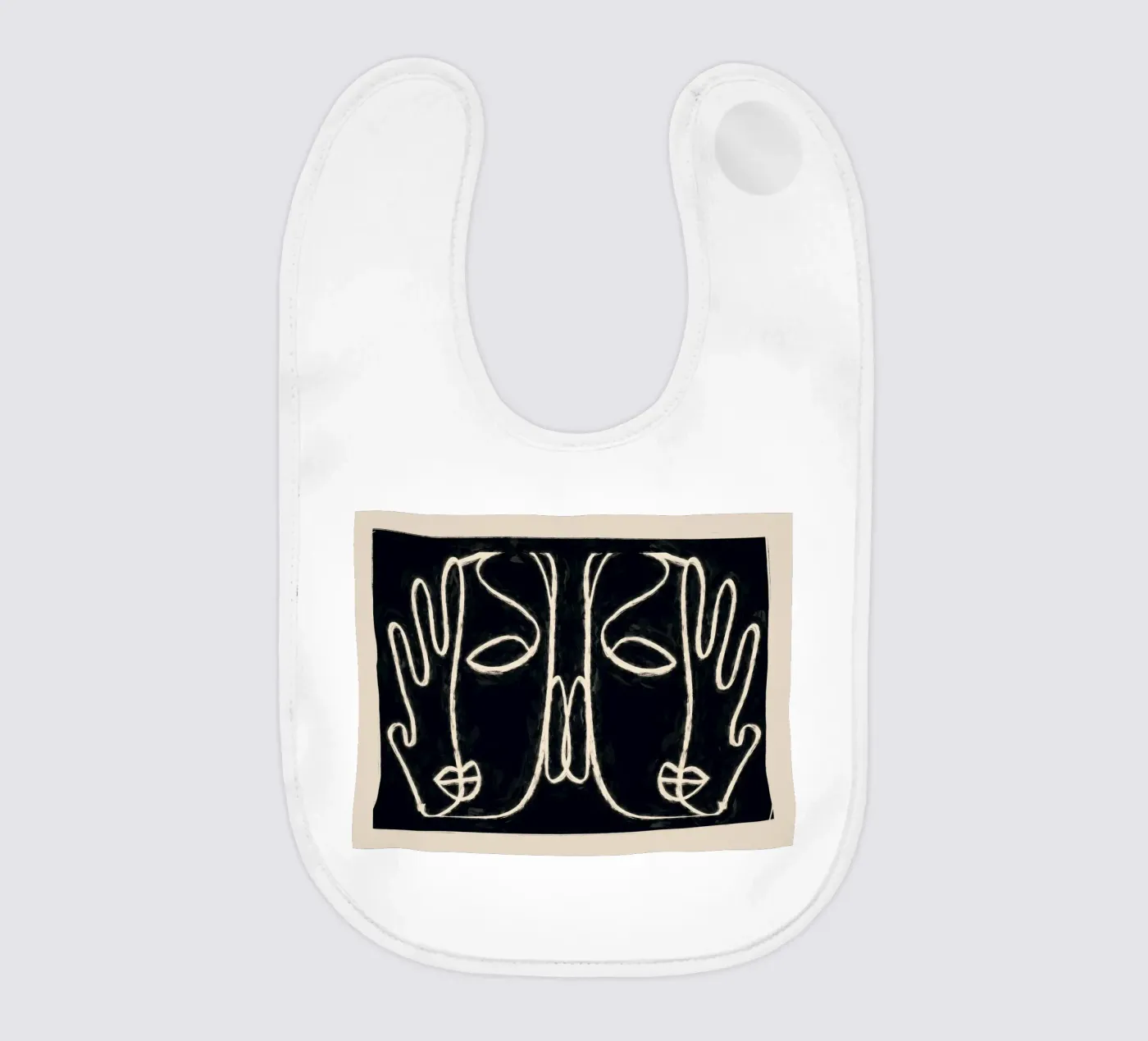 Deux visages bavoir de ThingDesign