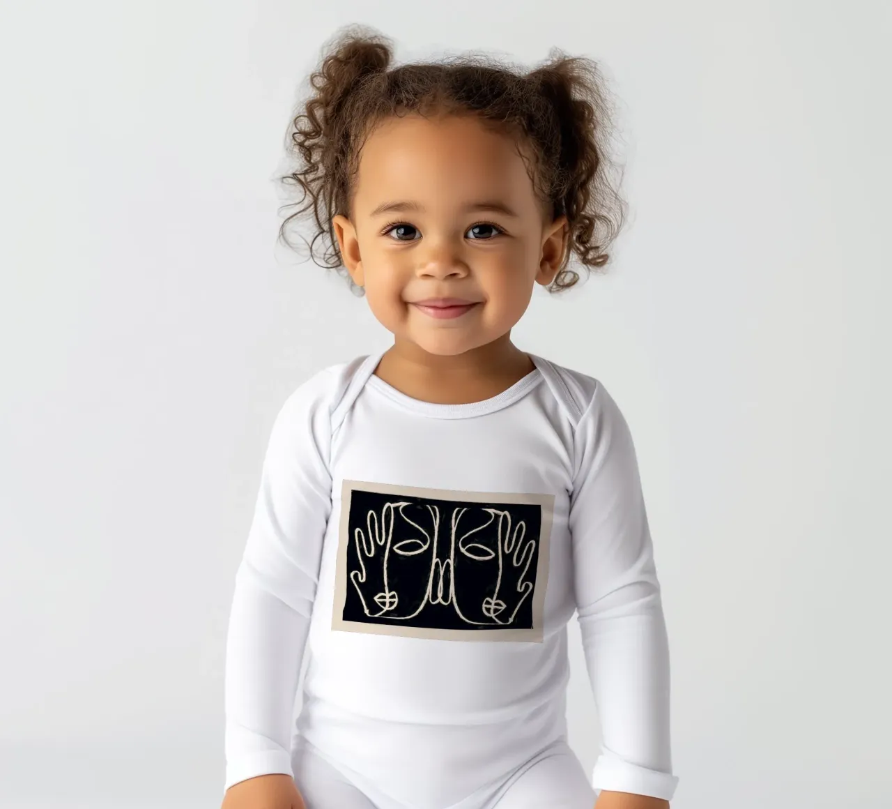 Due volti body neonato maniche lunghe da ThingDesign