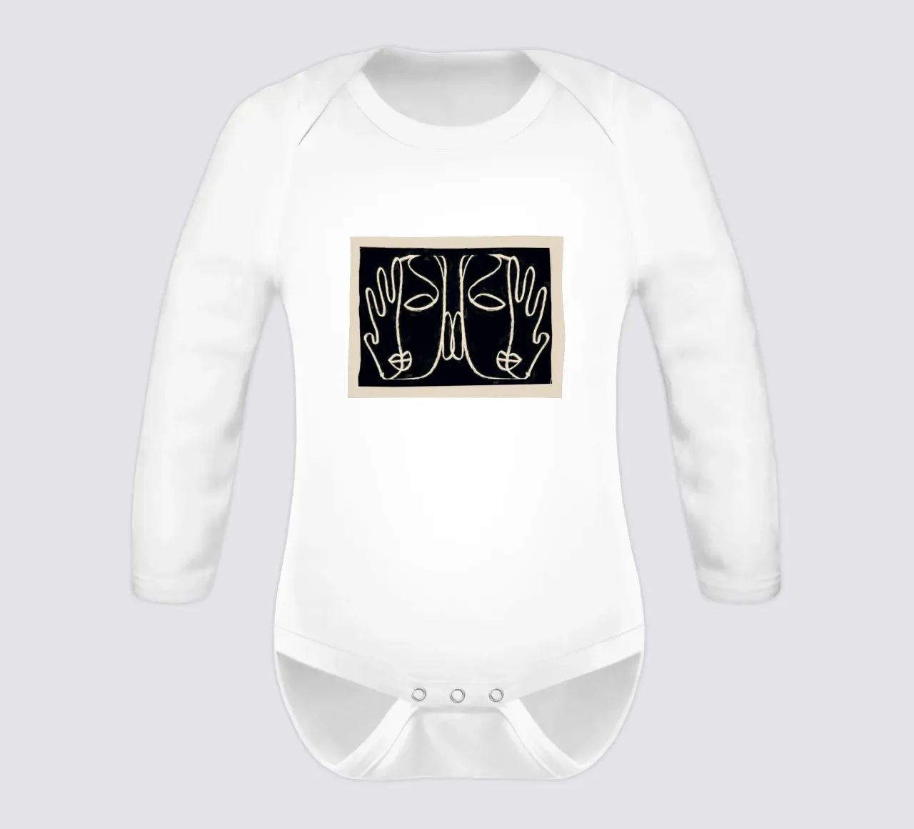 Due volti body neonato maniche lunghe da ThingDesign