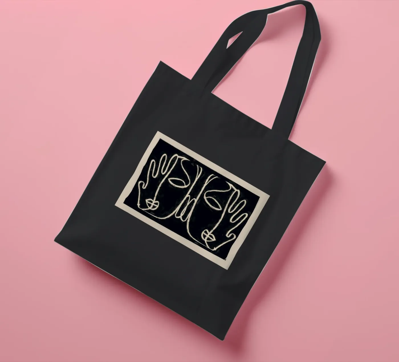Two Faces tote bag by ThingDesign
