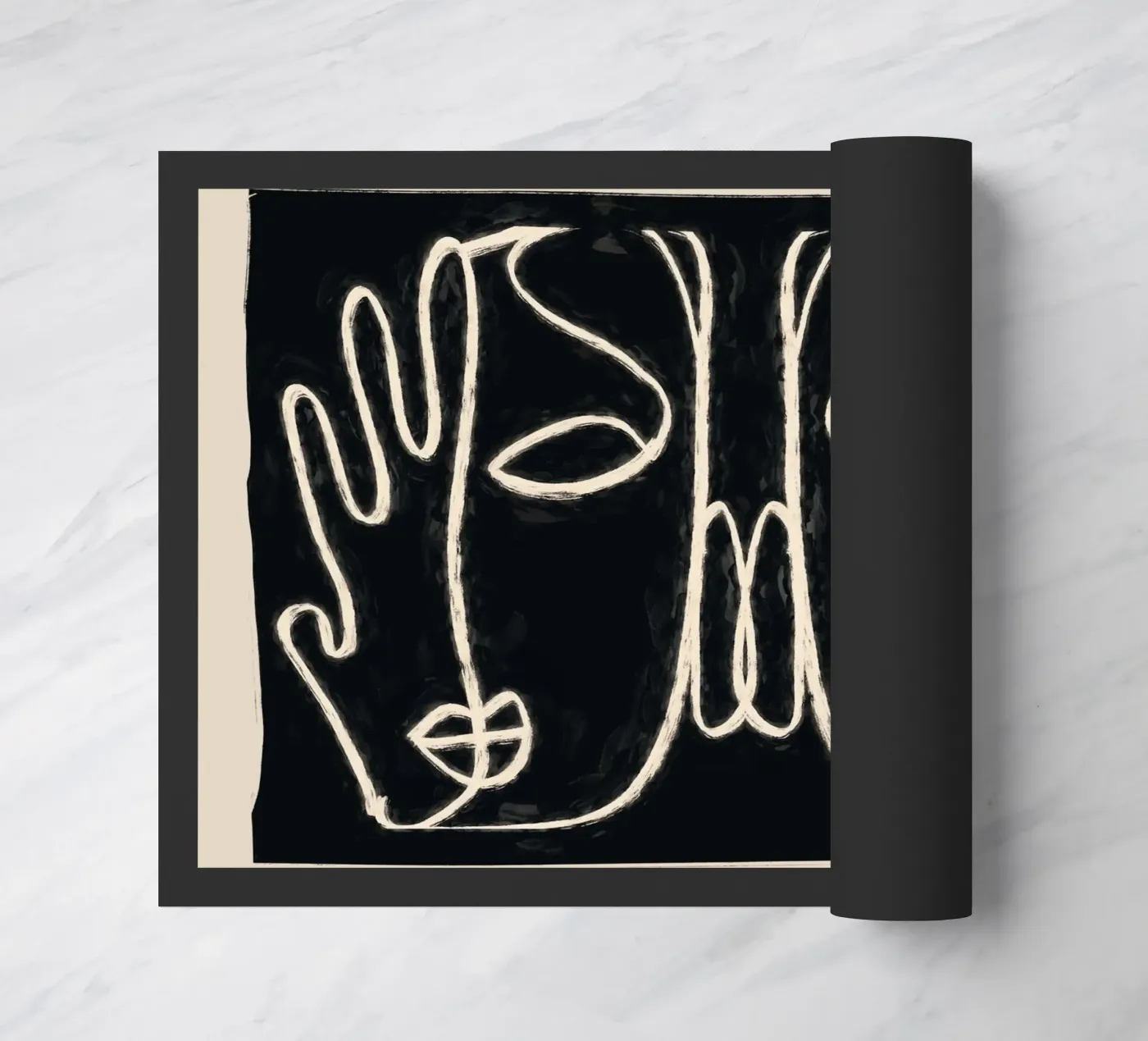 Twee gezichten deurmat van ThingDesign