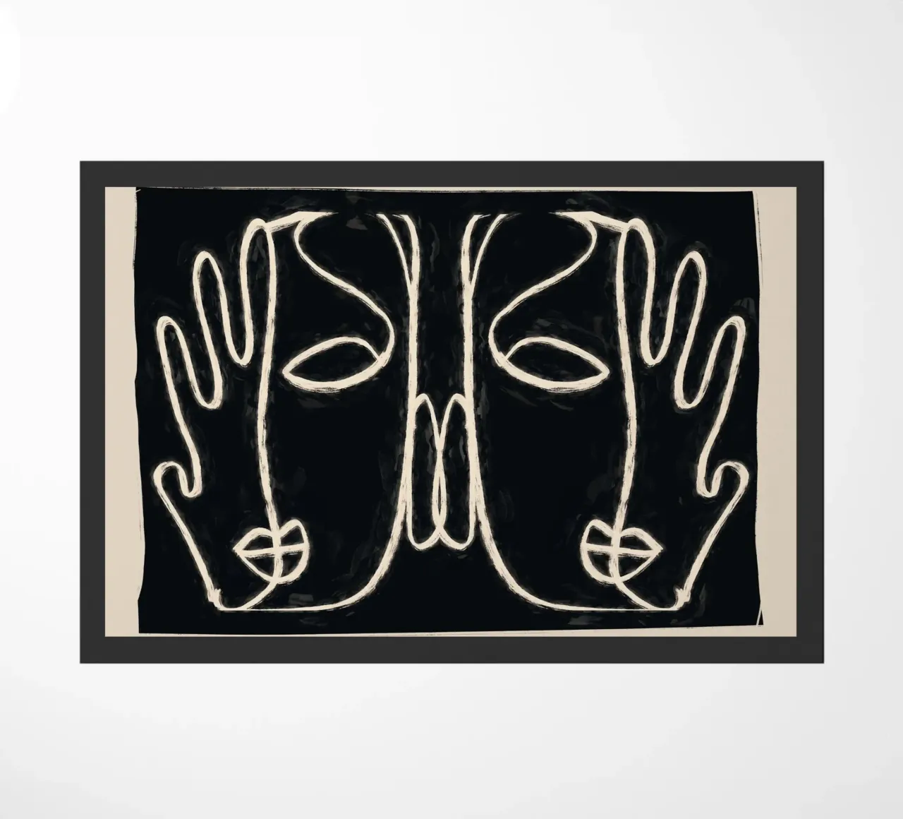 Two Faces doormat by ThingDesign