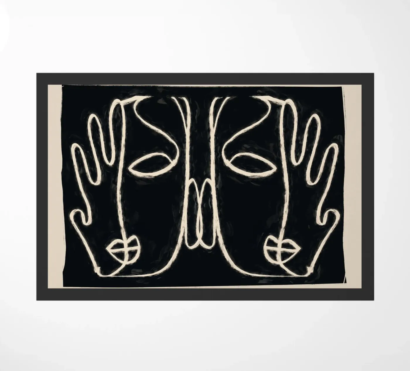 Two Faces deurmat van ThingDesign