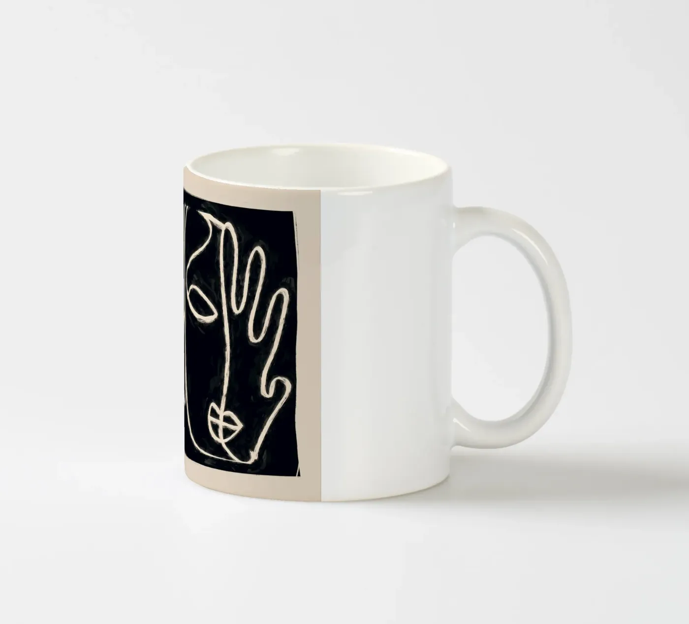 Two Faces ceramic mug by ThingDesign