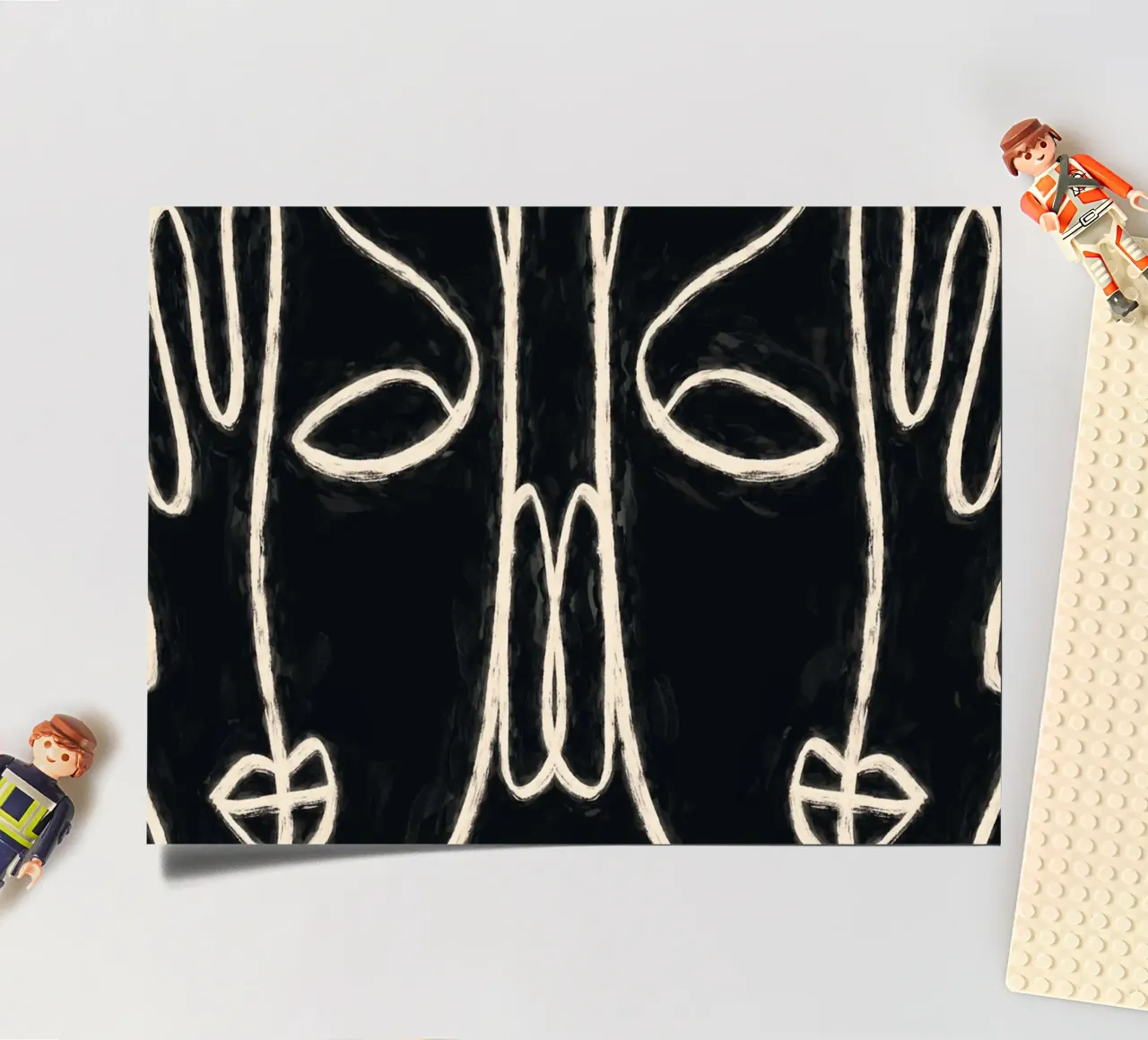 Two Faces sticker sheet by ThingDesign