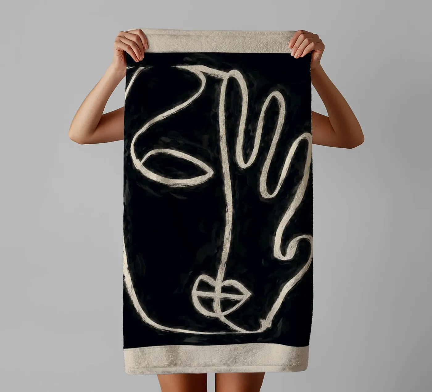 Two Faces Handtuch von ThingDesign