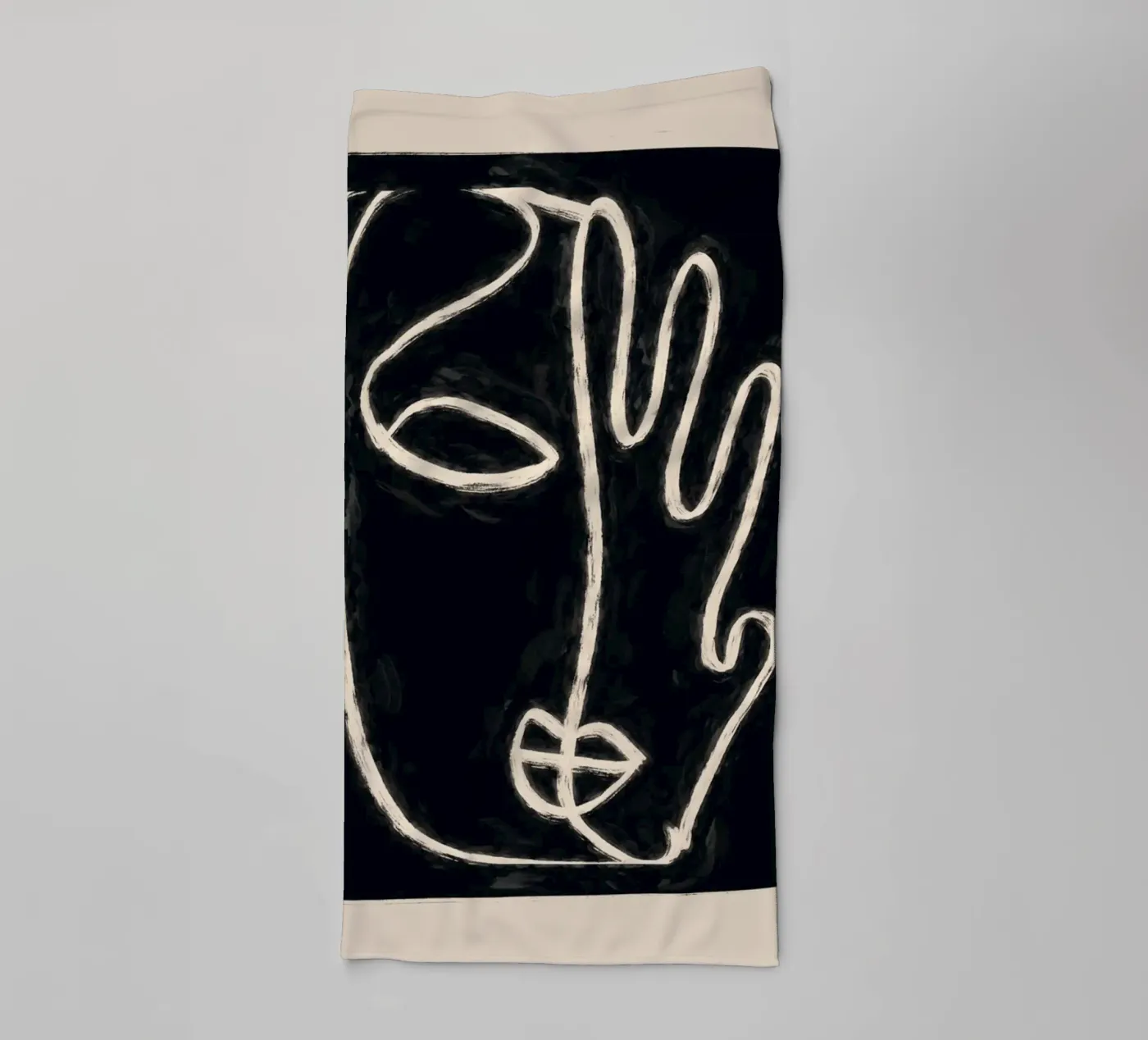 Two Faces towel by ThingDesign